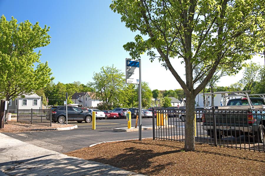 Sign at gated entrance to Wilder Lot
