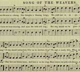 sheet music - song of the weavers