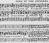 sheet music - song of the spinners