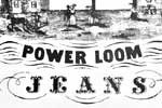 label - power loom jeans