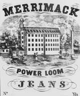 advertisement for  Merrimack Jeans