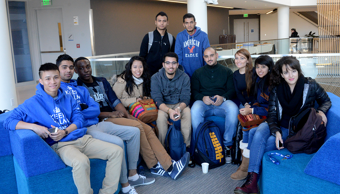 Group of international students at UMass Lowell